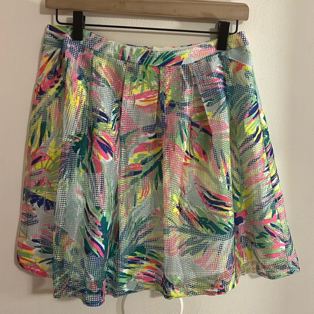 Lilly Pulitzer island time hilah pleated skirt